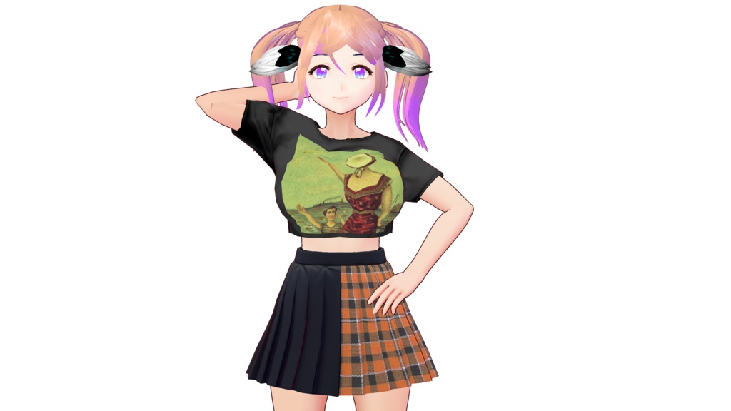 Vroid 50/50 Emo Skirt Edgy 20 Variants! - Vroid 50/50エモスカートエッジの効いた20バリエーション!