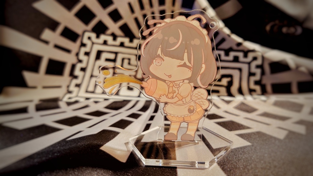 なんにでもはちみつをかける絵堂めおアクリルスタンドキーホルダー