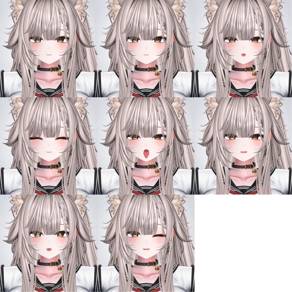 ✩ミルティナお姉ちゃん blendshape+bodyscale+animation✩