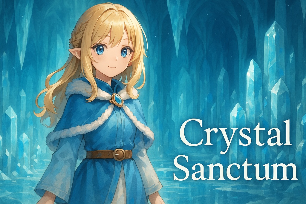【フリーBGM素材】氷の神殿に使えそうなファンタジー風「Crystal Sanctum」