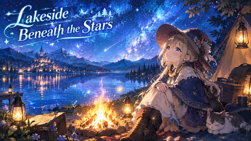 Lakeside Beneath the Stars