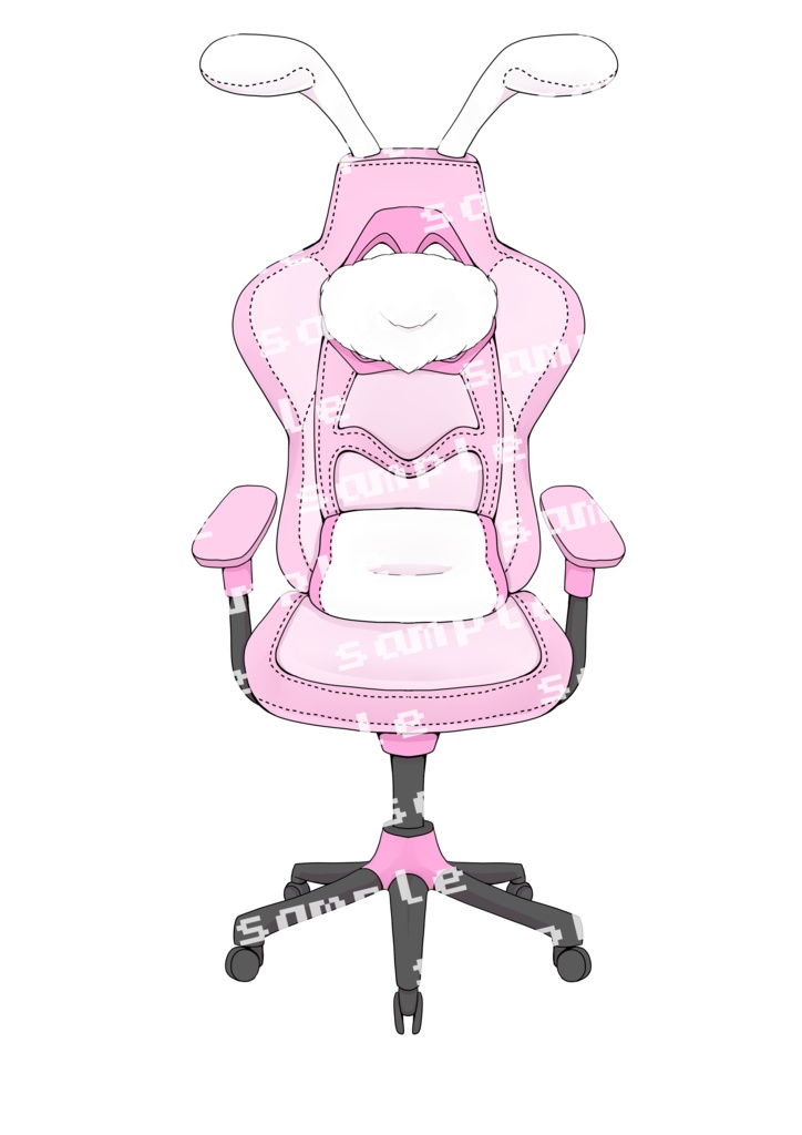 ゲーミングチェア素材(うさぎ風)