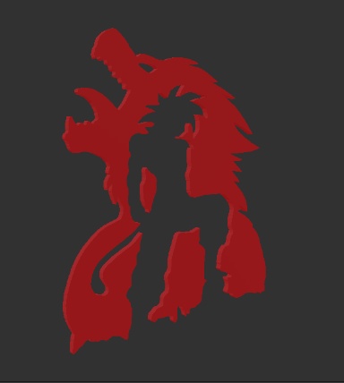 Goku SSJ4 Neon 3D model/Unity