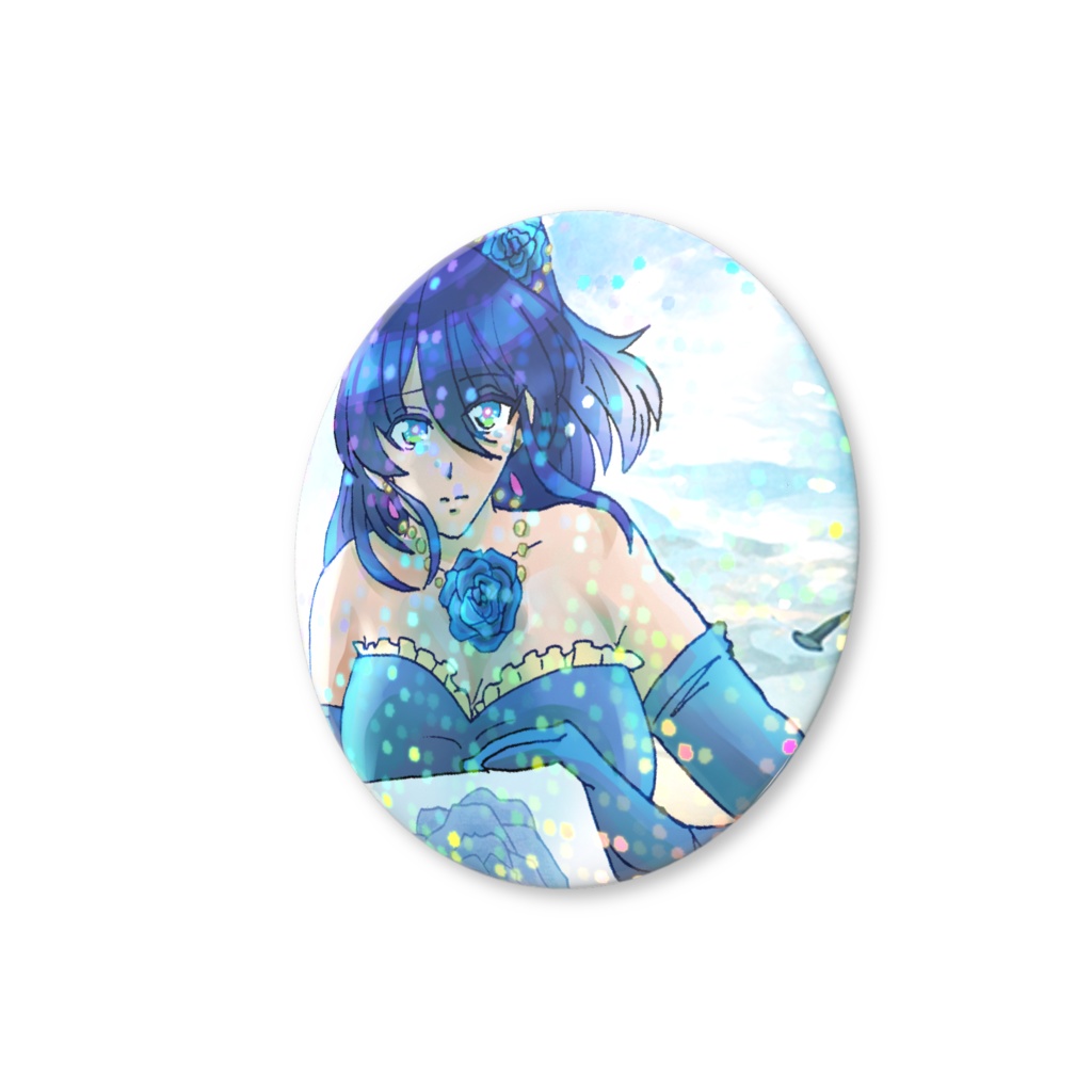 渚のホログラム缶バッジ