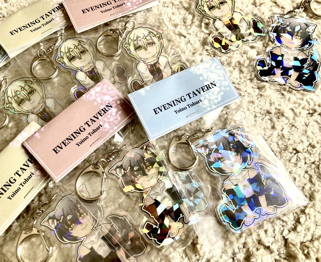 《一次創作》2点ペア*ホログラムアクリルキーホルダー《メグセツ》