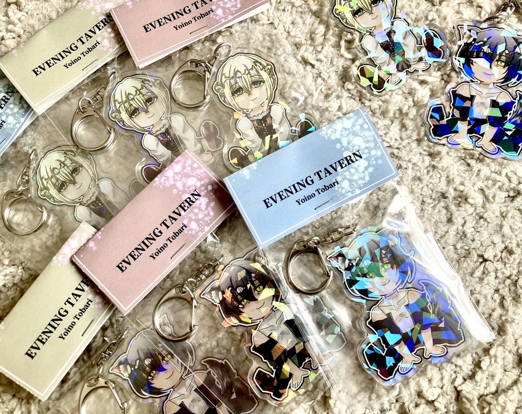 《一次創作》２点ペア＊ホログラムアクリルキーホルダー《メグセツ》