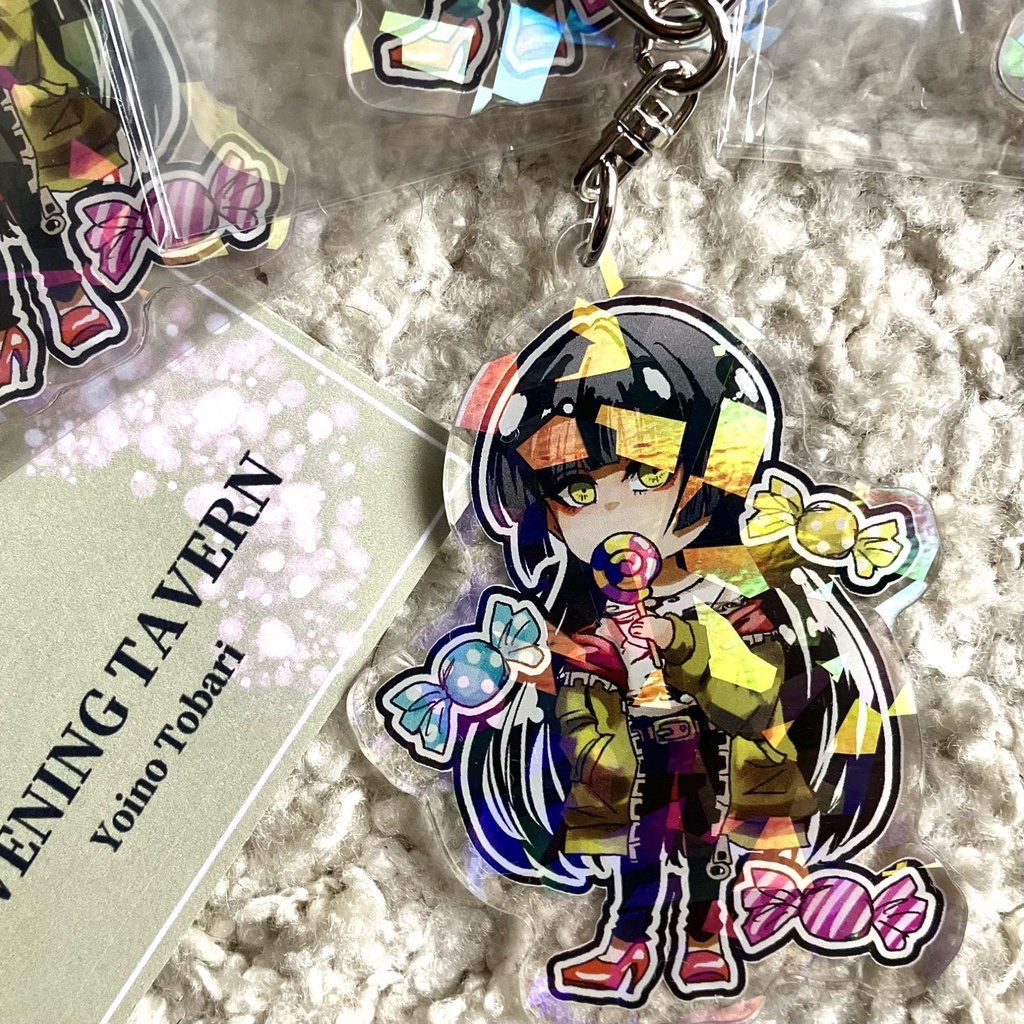 《一次創作》ホログラムアクリルキーホルダー《小椿香》