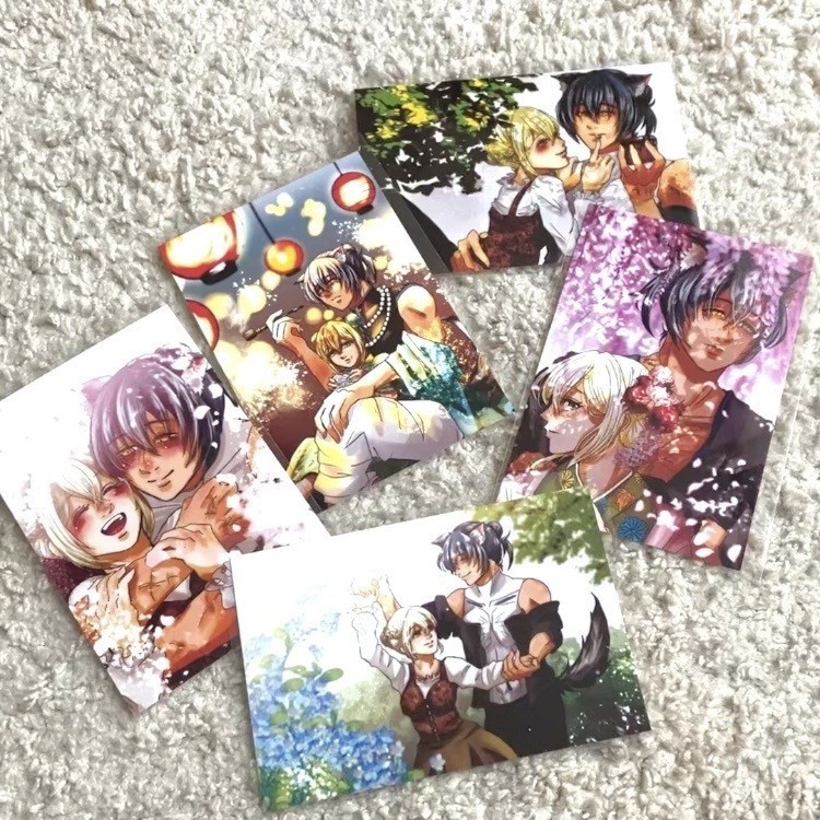 《一次創作》５柄セット＊ポストカード《メグセツ》