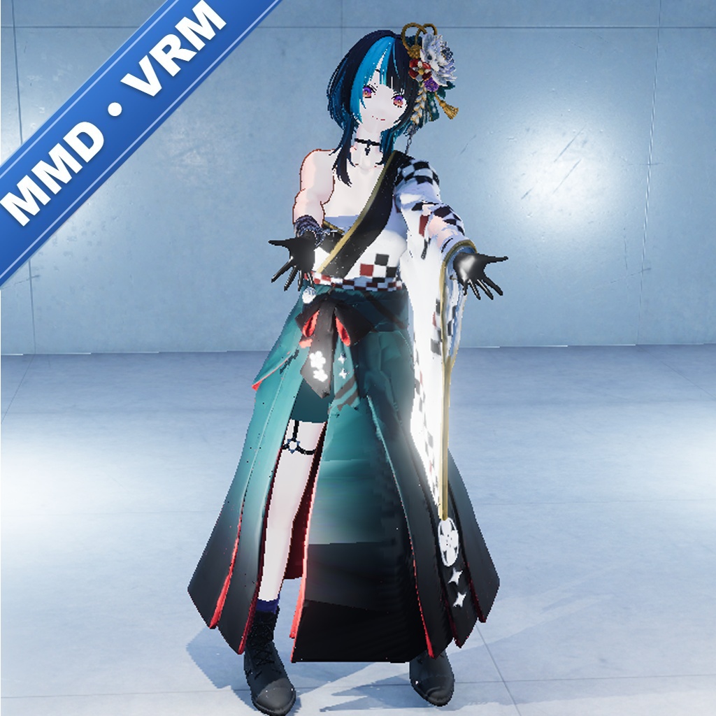 輪堂千速（VRM)(PMX)2種セット