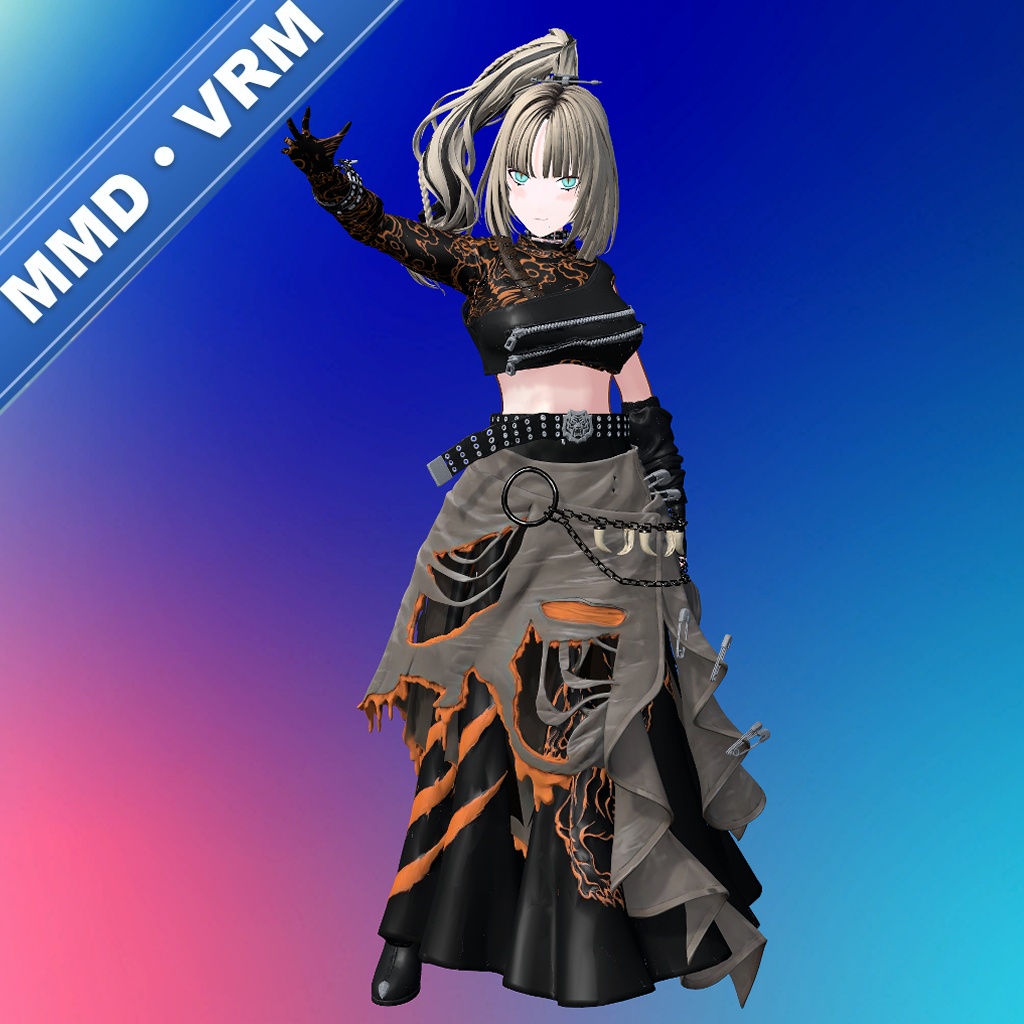 虎金妃笑虎(VRM)(PMX)2種セット
