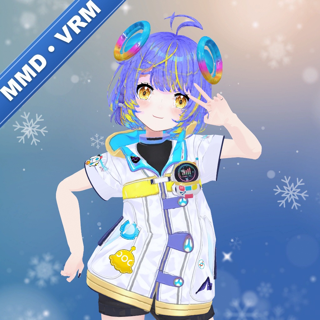 宙科ソピア　袖無し（PMX)(VRM)2種セット