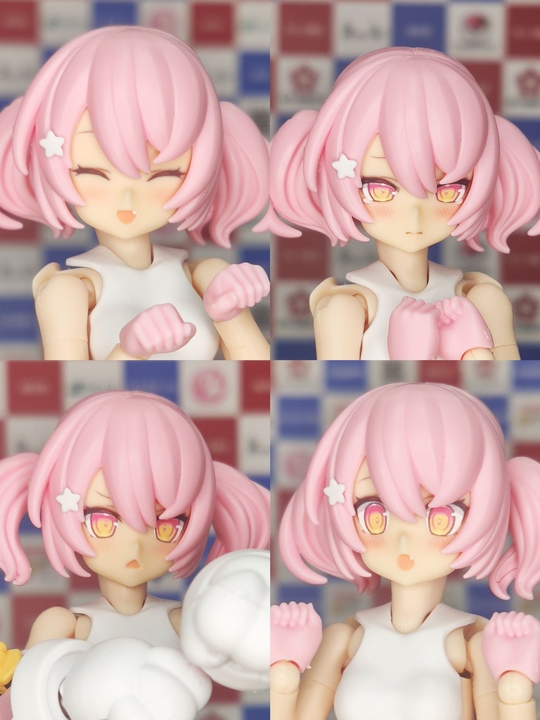 hyenaメガミデバイス プニモフ マオ アレンジフェイスパーツセット プニ☆モフ マオ アレンジフェイスパーツセット - hyena1129 - BOOTH