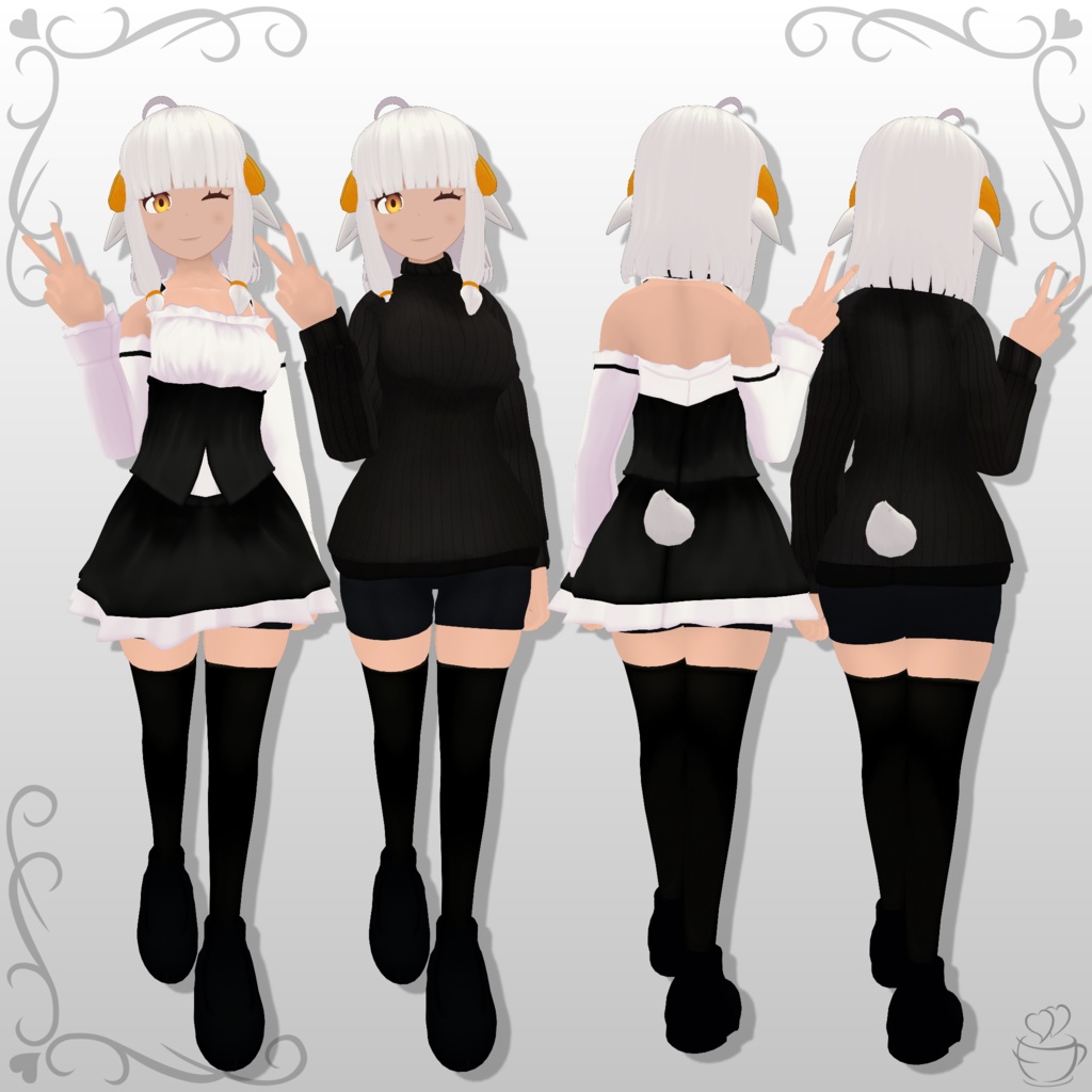 オリジナル3Dモデル「ミルフィーユ」(無料)/ Free Original 3D Model 「Mille 'Mire' Feuille」