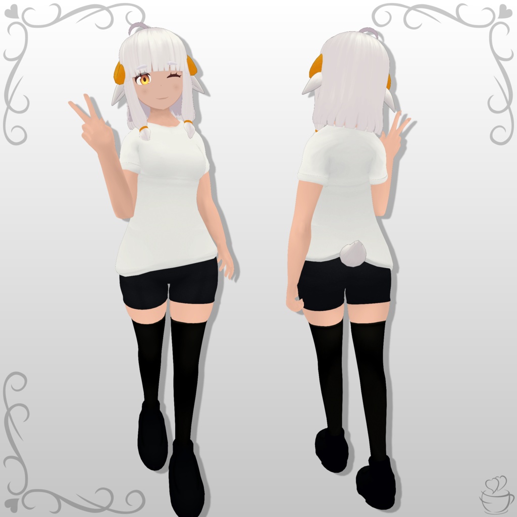 オリジナル3Dモデル「ミルフィーユ」(無料)/ Free Original 3D Model 「Mille 'Mire' Feuille」