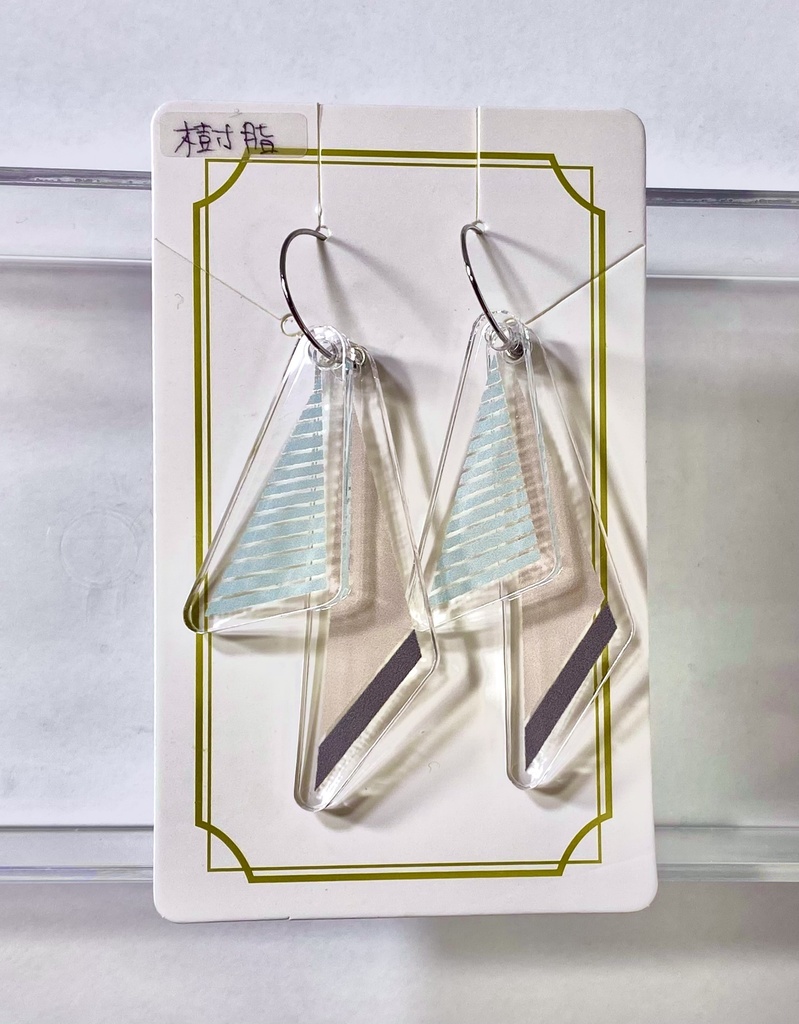 【非公式】くろのわアクリルピアス【さんかく】