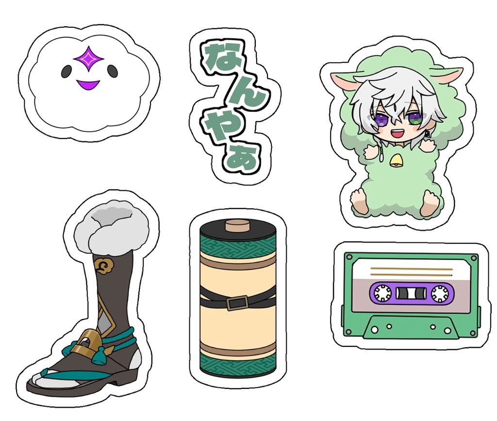 【非公式】めちゃつえーアクリルパーツ(6個入)