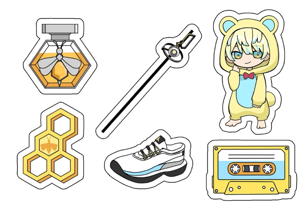 【非公式】めちゃつえーアクリルパーツ(6個入)