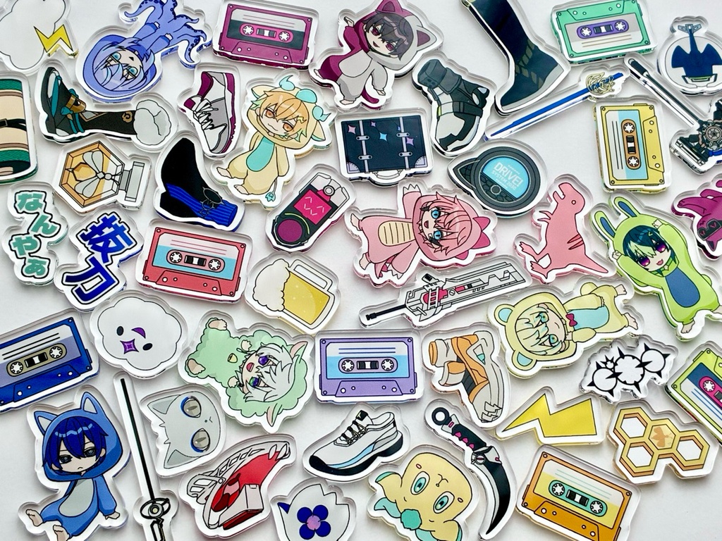 【非公式】めちゃつえーアクリルパーツ（6個入）