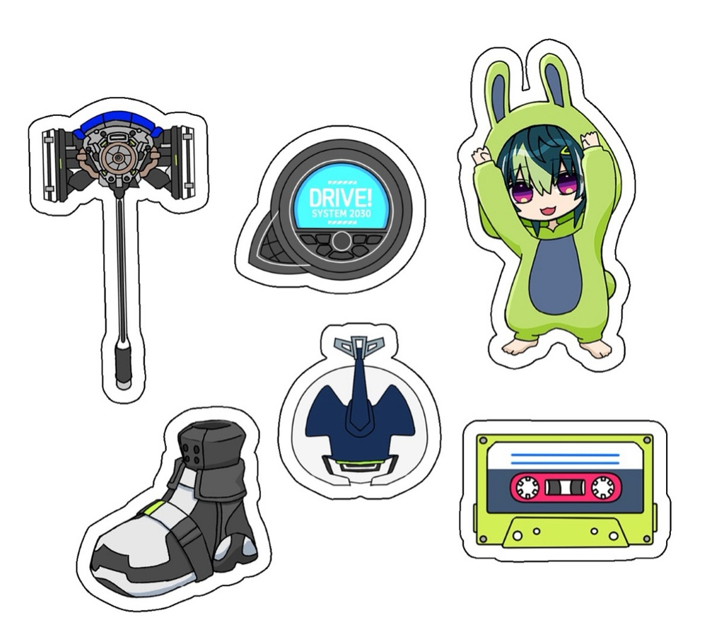 【非公式】めちゃつえーアクリルパーツ(6個入)
