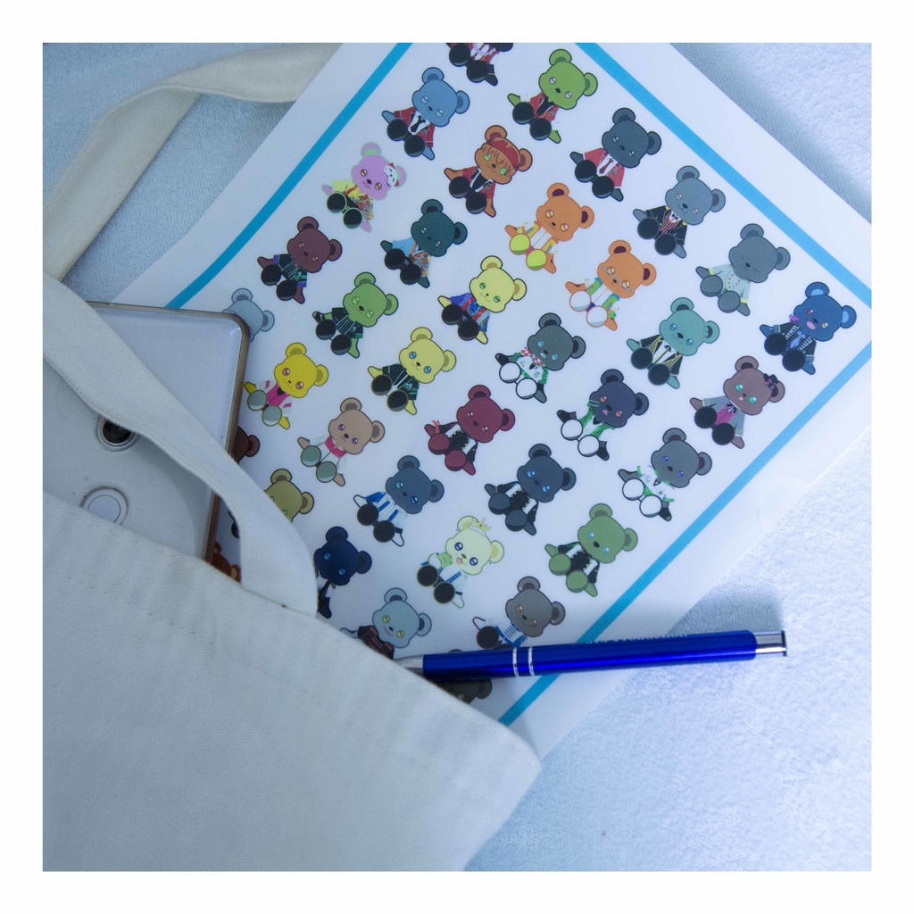 Sidem キャライメージくまクリアファイル Ciel Etoile Booth