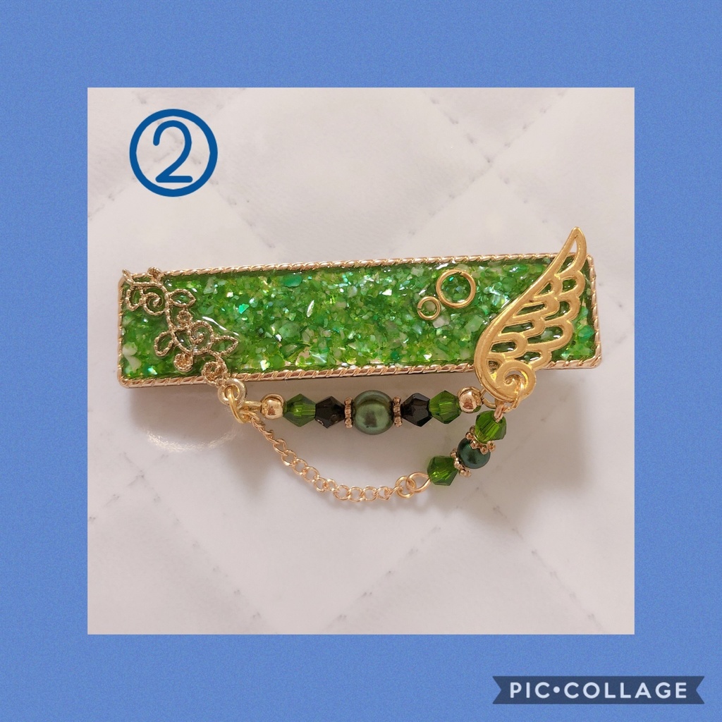 ツイステ風ヘアクリップ