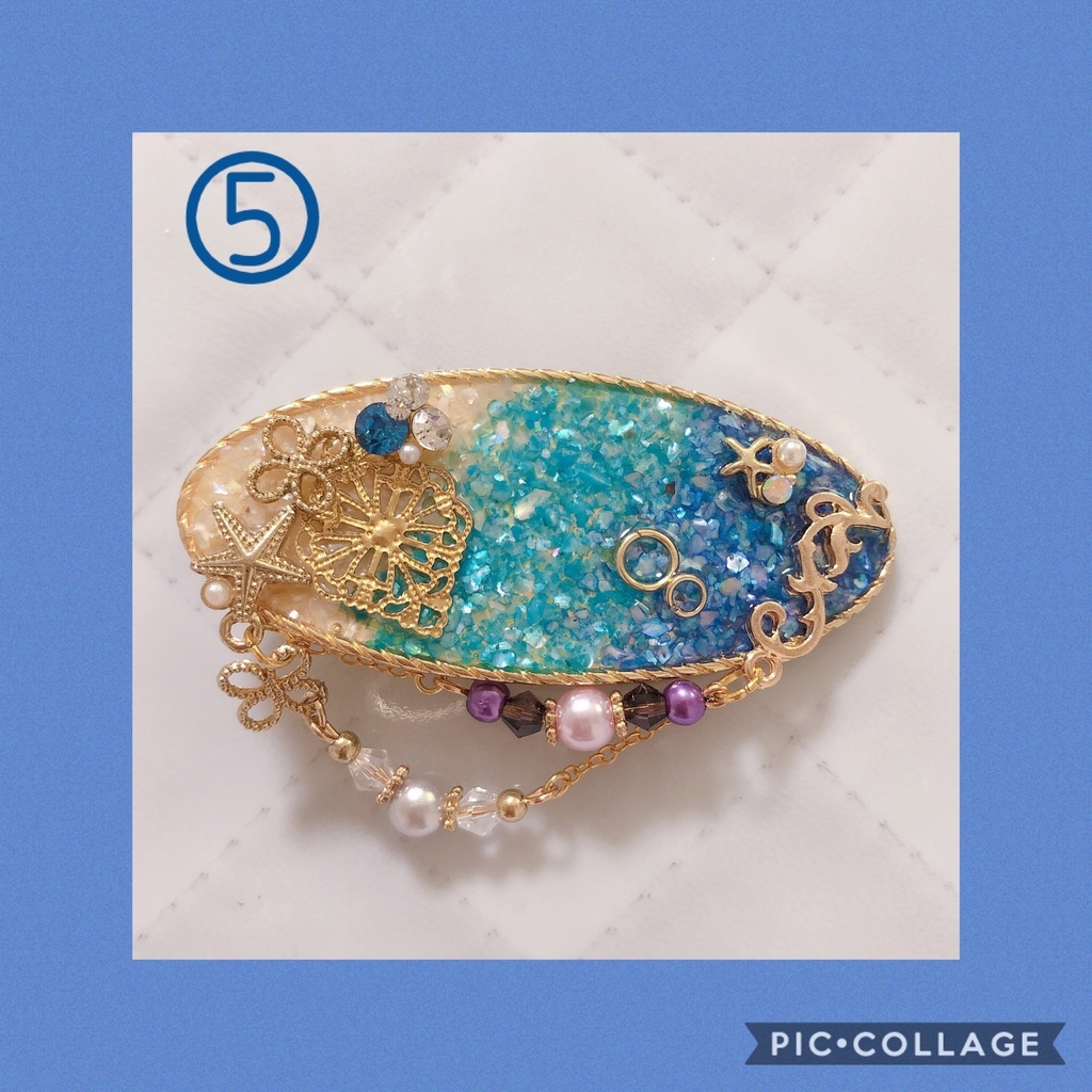 ツイステ風ヘアクリップ