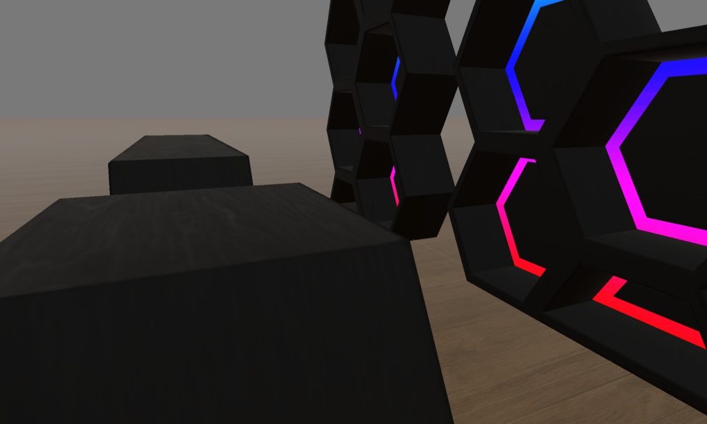 Hex Shelves Pack 2 with AudioLink Support (六角形の棚)