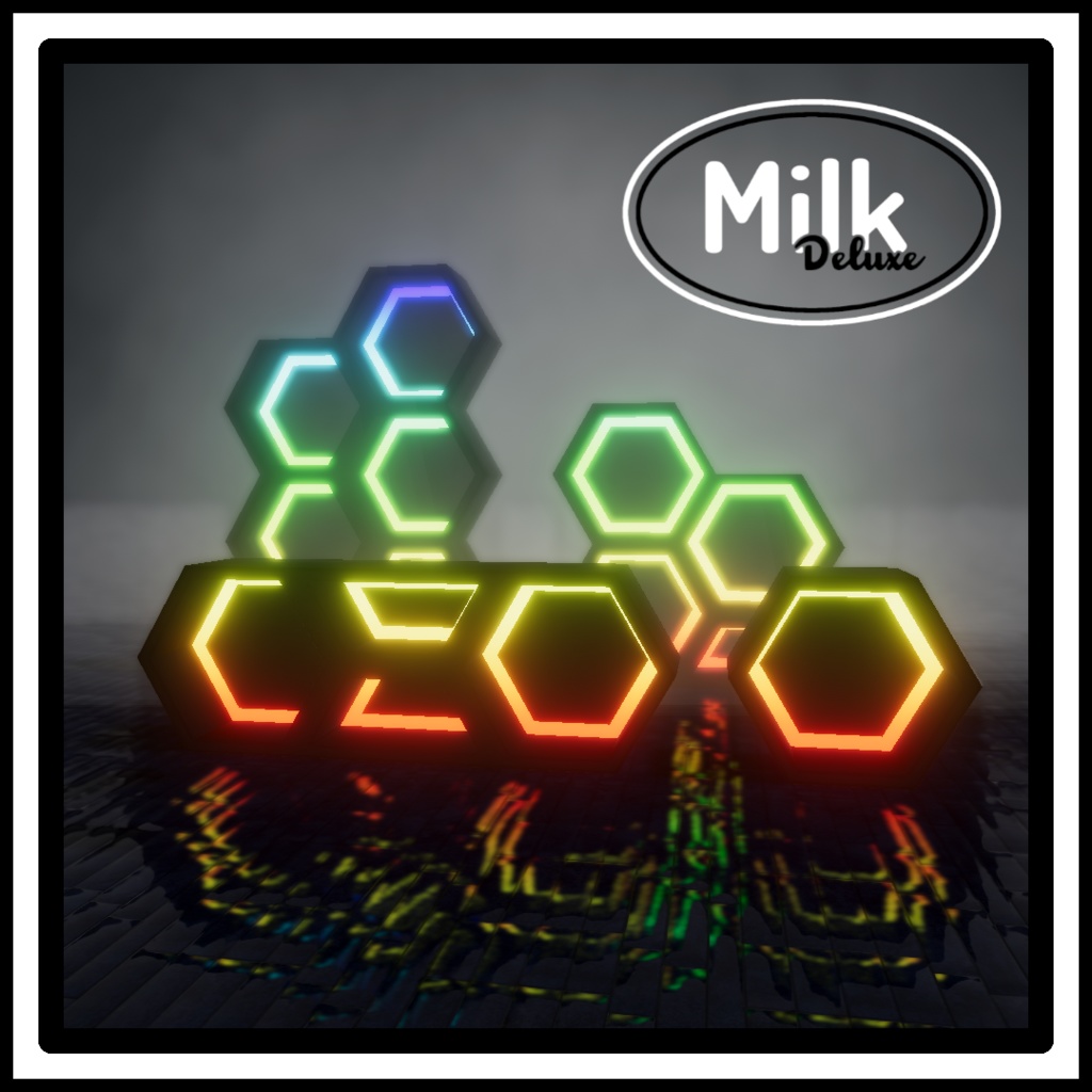 Hex Shelves Pack 2 with AudioLink Support (六角形の棚)