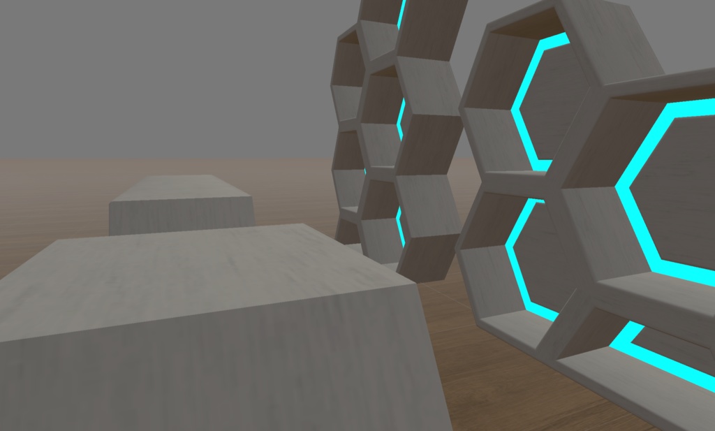 Hex Shelves Pack 2 with AudioLink Support (六角形の棚)