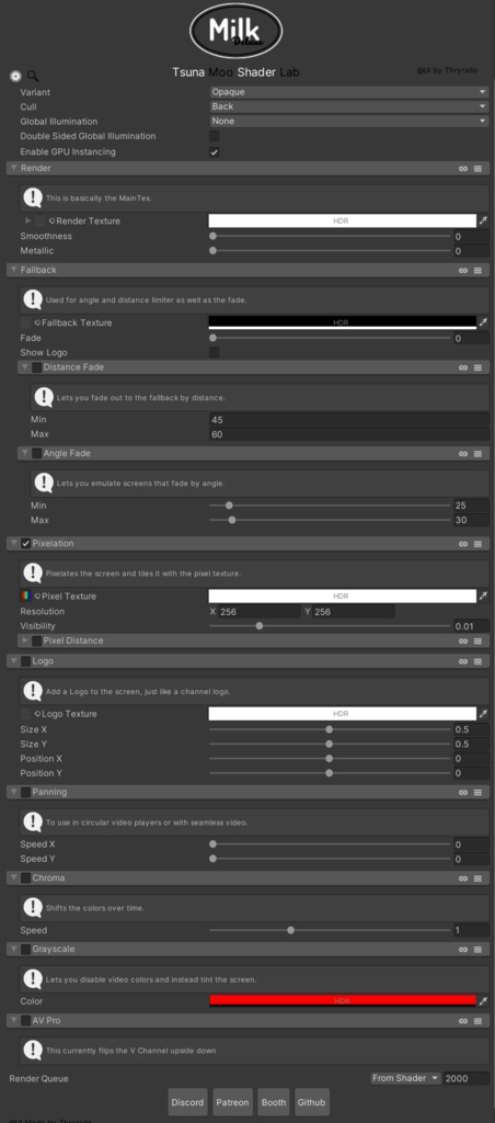 Video Screen FX Shader 2.2 (ビデオシェーダー)