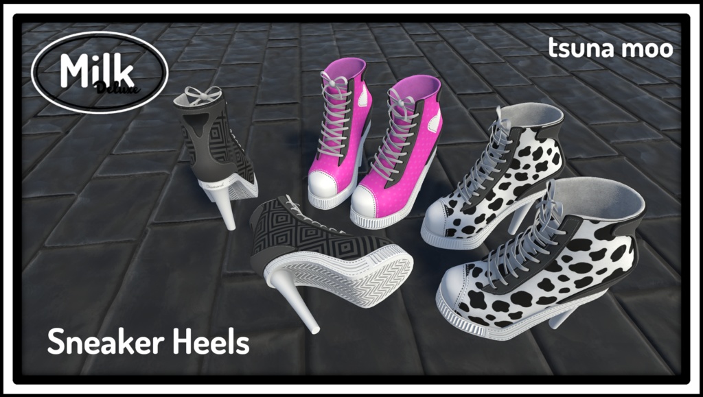 Sneaker Heels - 3 Variants (スニーカーのかかと)