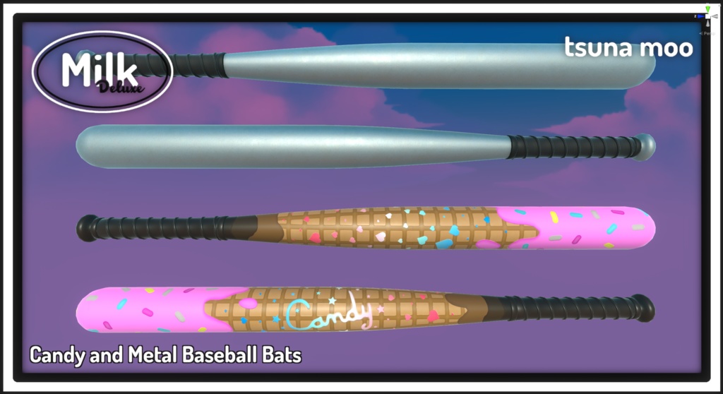 Candy and Metal Baseball Bat (野球用バット)