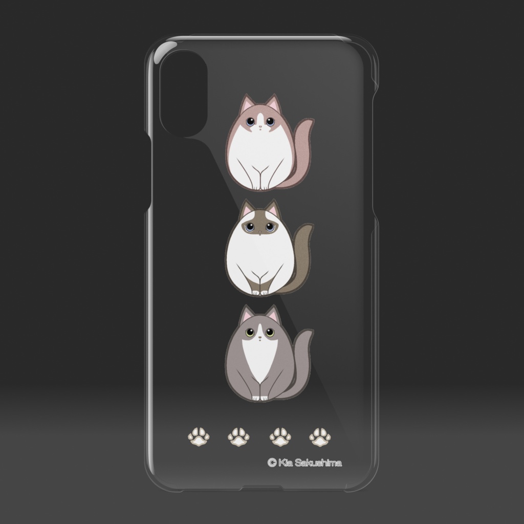 モフころねこクリアiPhoneケース