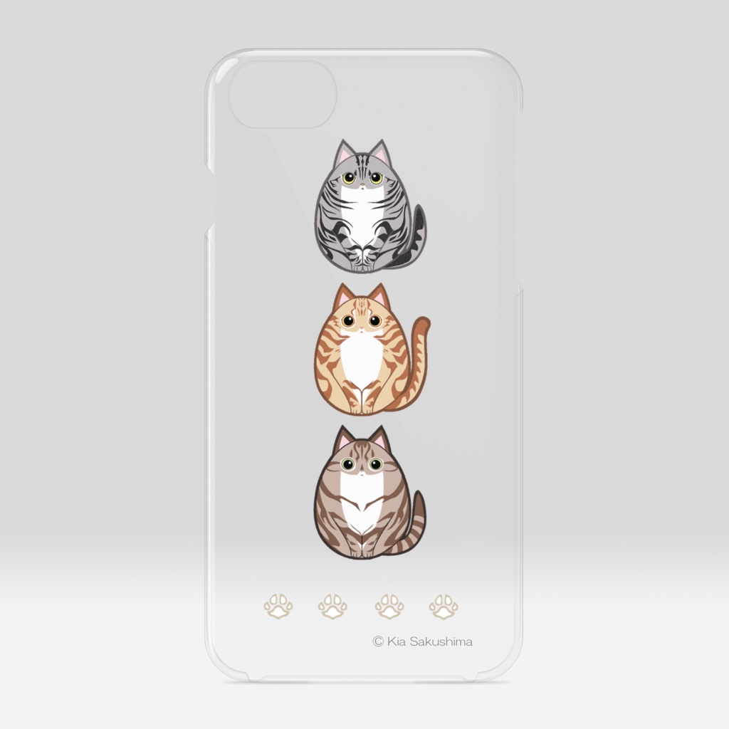 シマころねこクリアiPhoneケース