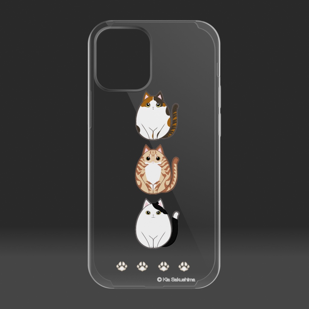 和ころねこクリアiPhoneケース