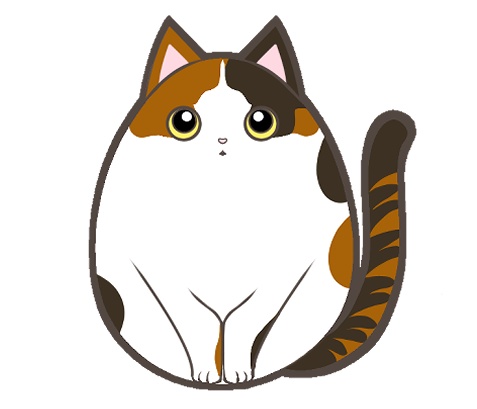 ころねこ井戸端会議時計Aホワイト