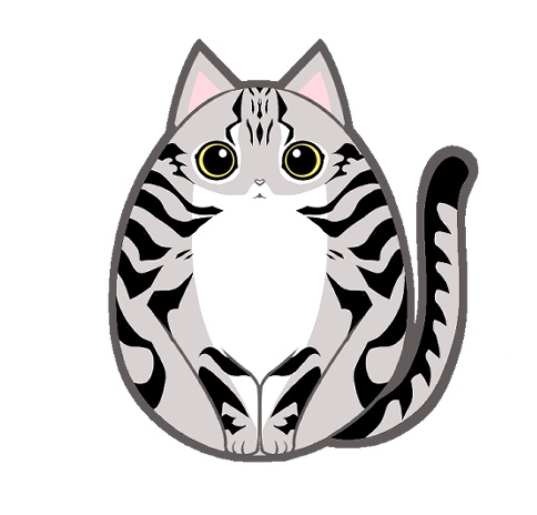 ころねこ井戸端会議時計Aホワイト