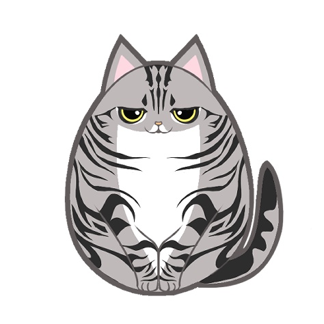 ころねこ井戸端会議時計Bブラウン