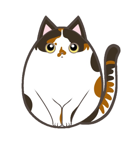 ころねこ井戸端会議時計Bブラウン