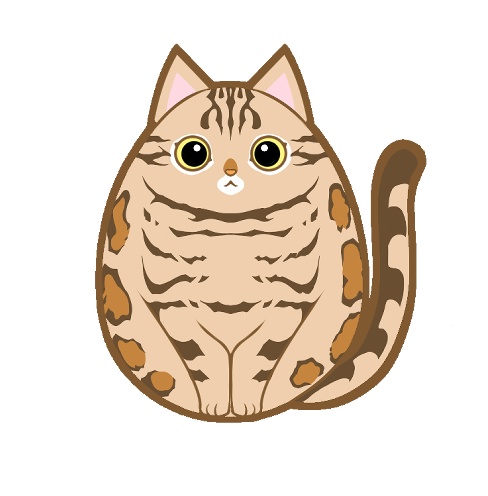 ころねこ井戸端会議時計Bブラウン