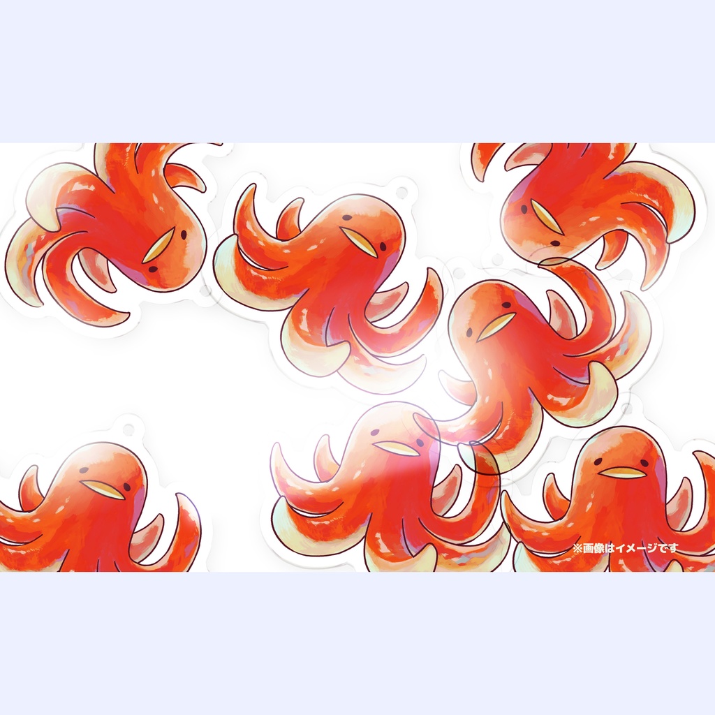 タコさんウィンナー１(紅) アクリルキーホルダー