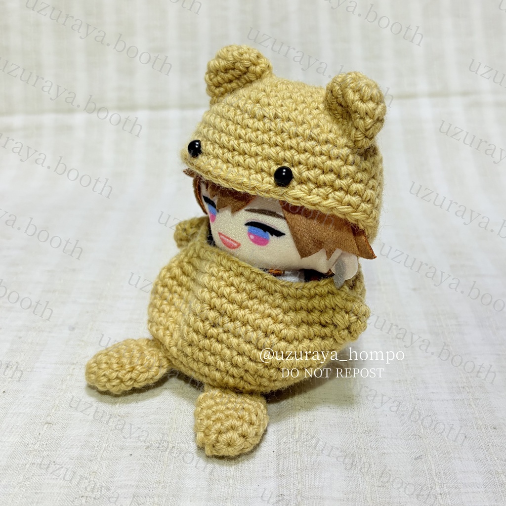 《10cmぬい・ぬい服》着ぐるみ くまさん⑤