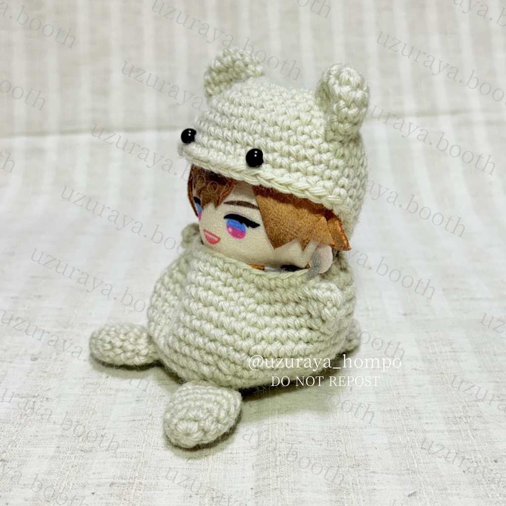 《10cmぬい・ぬい服》着ぐるみ くまさん⑧