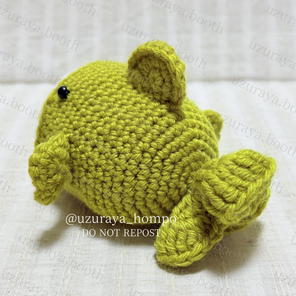 《ぬい服》着ぐるみ きんぎょさん②(丈短め)