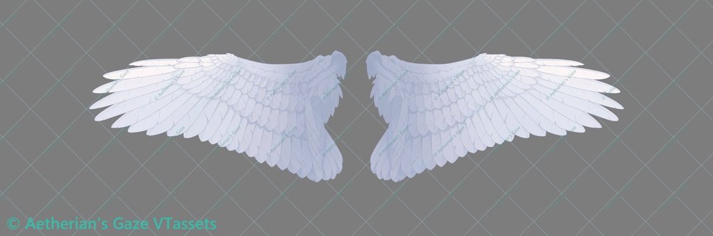 realistic wing from live 2d psd Unrigged