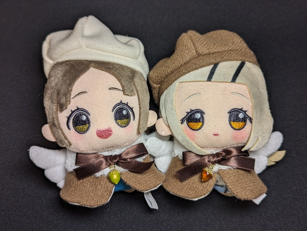 茶色のどんぐりケープ＆帽子