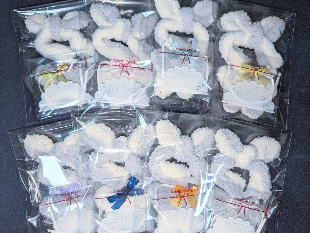 ふわふわヘアバンド&スワドルセット