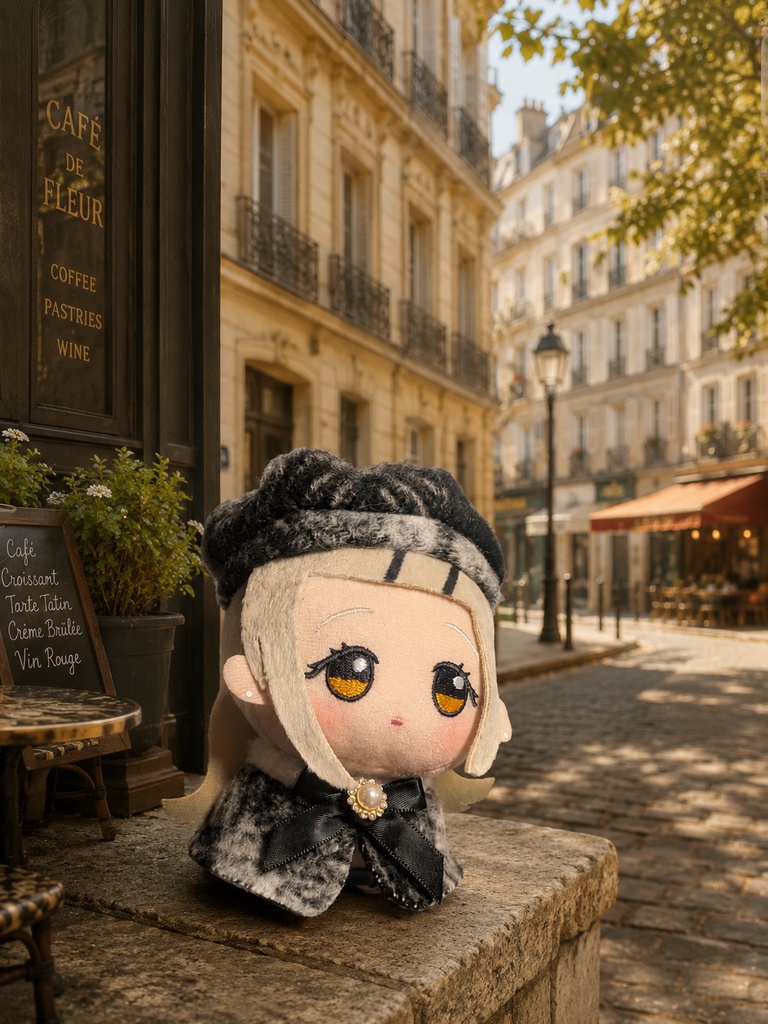 ブラックコート･帽子セット