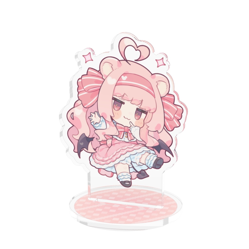 アクリルスタンド日色くま（悪魔Ver）