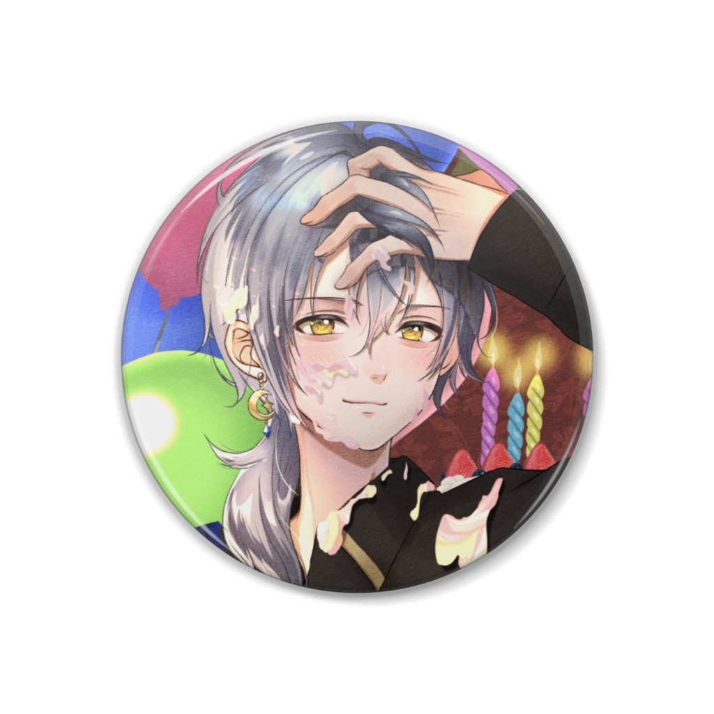 缶バッジ バースデーボーイVer.【ナツキ・ハイペリオン】